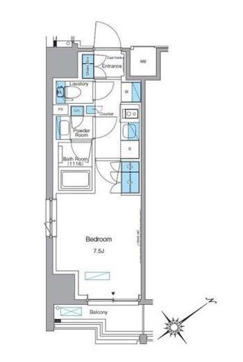 ルフォンプログレ赤塚　501号室　間取り