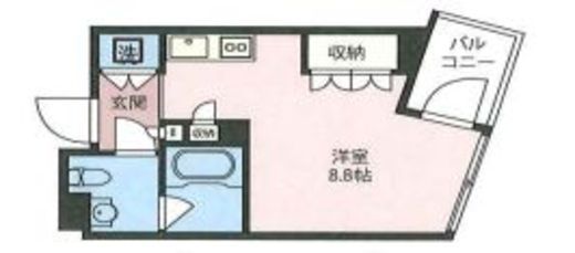 エスティメゾン板橋C6　509号室　間取り