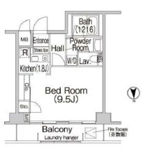 コンフォリア赤羽岩淵　310号室　間取り