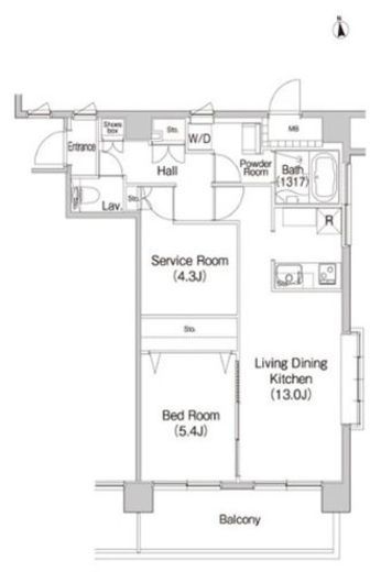コンフォリア赤羽岩淵　904号室　間取り
