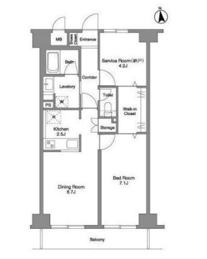 コンフォリア赤羽岩淵　704号室　間取り