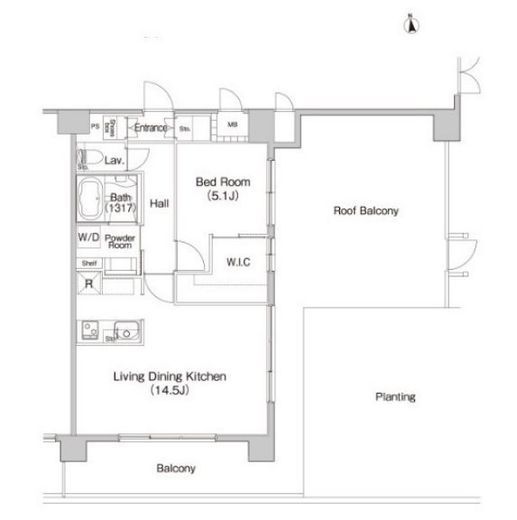 コンフォリア赤羽岩淵　806号室　間取り