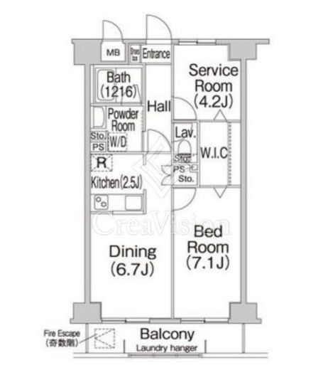 コンフォリア赤羽岩淵　604号室　間取り