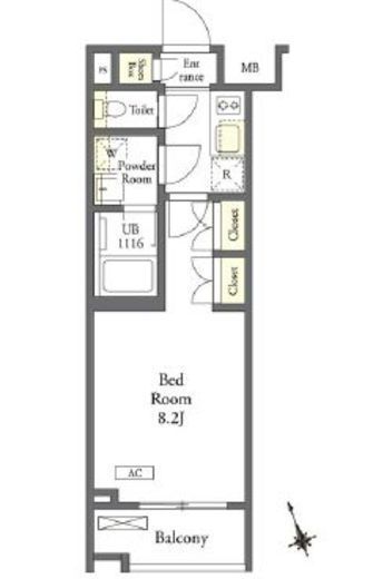 BREEZE MAISON ITABASHI (ブリーズメゾン板橋)　206号室　間取り