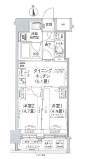 アイルプレミアム池袋ノルド　302号室　間取り