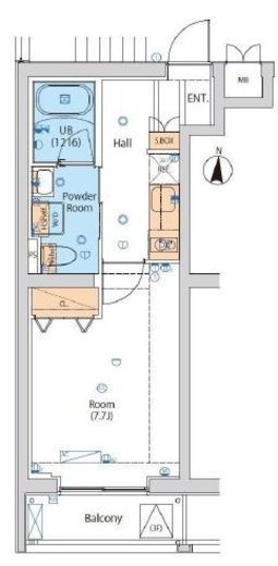 エストゥルース小竹向原　401号室　間取り