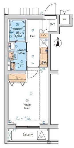 エストゥルース小竹向原　501号室　間取り