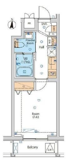 エストゥルース小竹向原　502号室　間取り