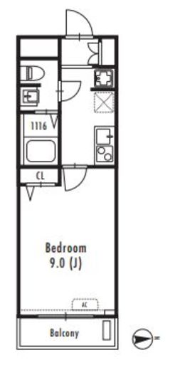 GRAN PASEO文京小日向 (グランパセオ文京小日向)　220号室　間取り