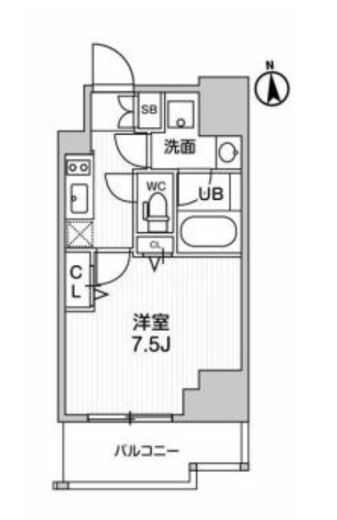 ALTERNA十条 (オルタナ十条)　1102号室　間取り