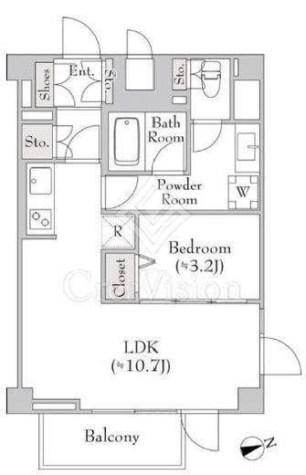 ミリアレジデンス白金台　207号室　間取り