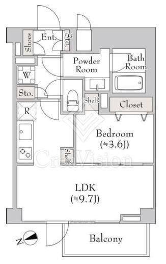 ミリアレジデンス白金台　303号室　間取り