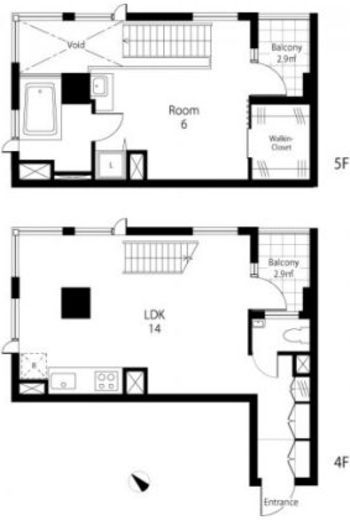 プライムアーバン浮間公園　409号室　間取り
