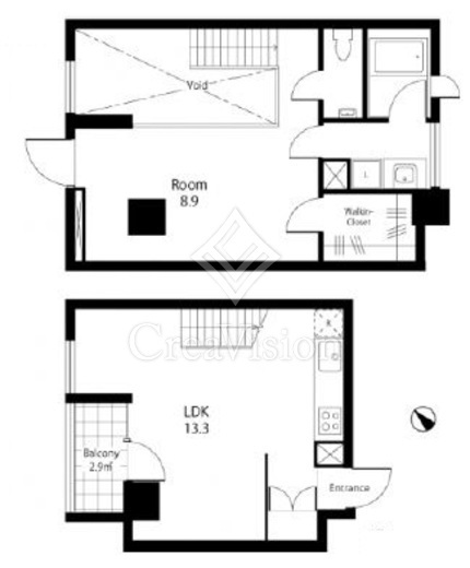 プライムアーバン浮間公園　605号室　間取り