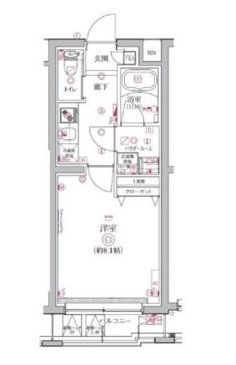 QUALITAS護国寺 (クオリタス護国寺)　405号室　間取り