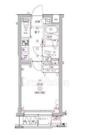 QUALITAS護国寺 (クオリタス護国寺)　205号室　間取り