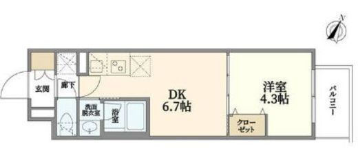 MFPRコート南大塚　306号室　間取り