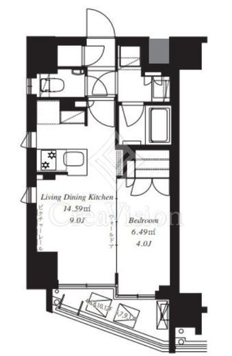 フレンシア椎名町　301号室　間取り