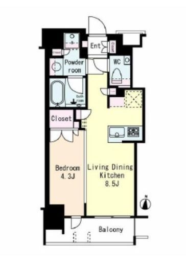 フレンシア椎名町　702号室　間取り