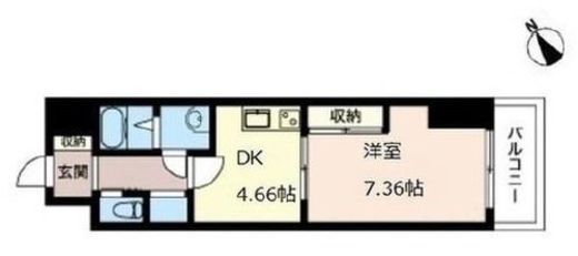 オーキッドレジデンス板橋　404号室　間取り