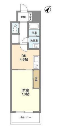オーキッドレジデンス板橋　407号室　間取り