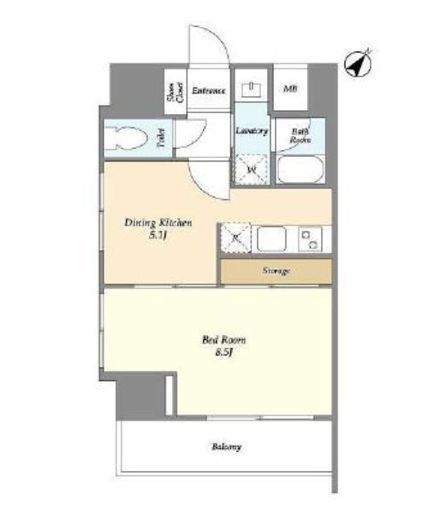 オーキッドレジデンス板橋　909号室　間取り