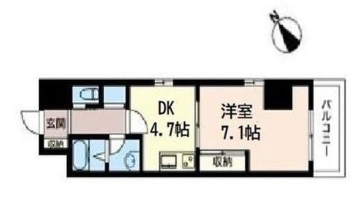 オーキッドレジデンス板橋　1401号室　間取り