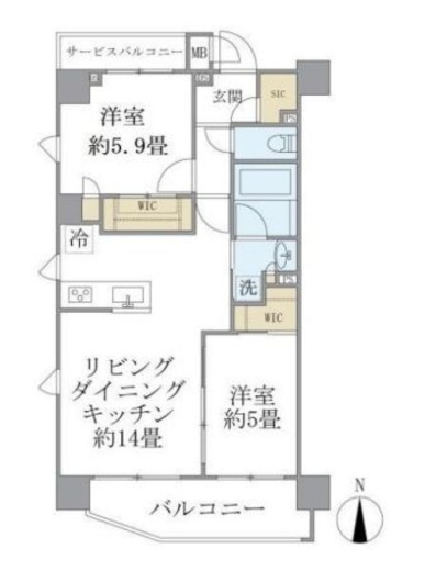Solast Square綾瀬　301号室　間取り