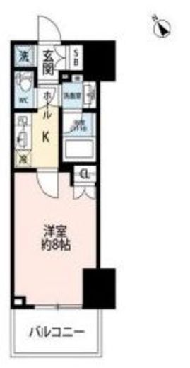 プレール・ドゥーク王子　902号室　間取り