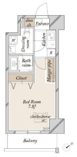SPコート尾久サウス　802号室　間取り
