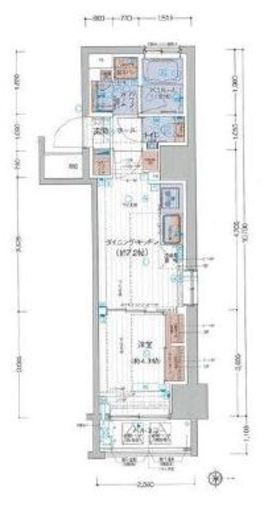 エステムプラザ赤羽アンダルシア　10F1号室　間取り