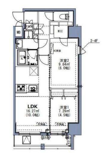 S-RESIDENCE尾久azure (エスレジデンス尾久azure)　801号室　間取り