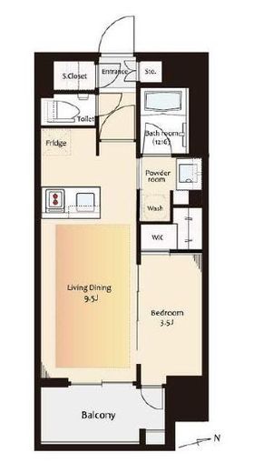 イニシア北千住レジデンス　601号室　間取り