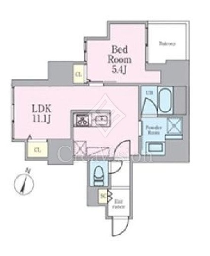 シュトラーレ本駒込　701号室　間取り