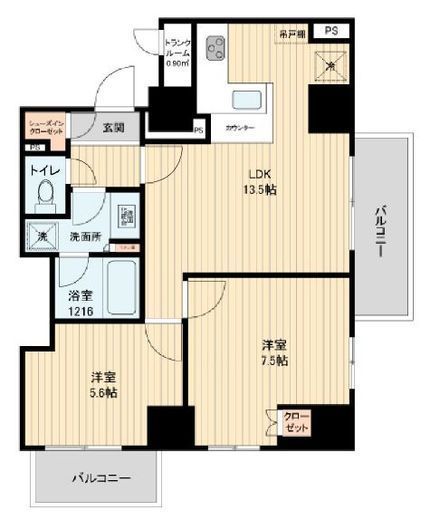HF田端レジデンス　1003号室　間取り