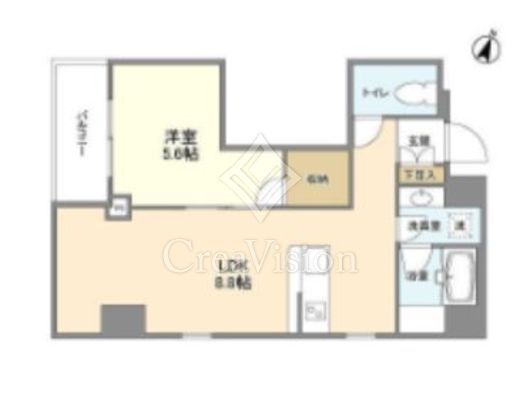 ＶＩＡ ＬＡＴＴＥＡ志村　401号室　間取り