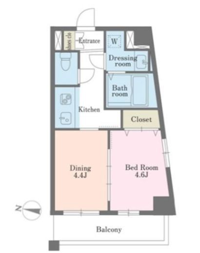 デュオステージ大塚　505号室　間取り