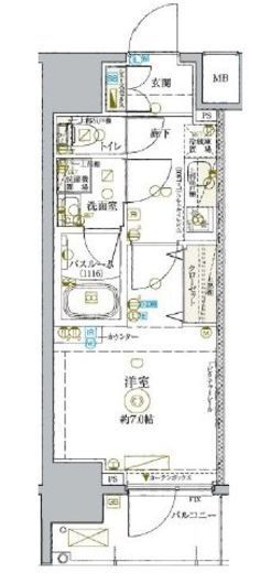 KDXレジデンス池袋ウエスト　1201号室　間取り