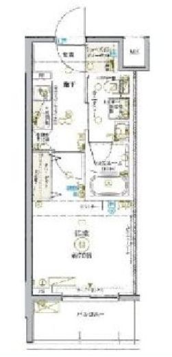 KDXレジデンス池袋ウエスト　803号室　間取り