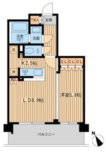 BLESS上池袋 (ブレス上池袋)　203号室　間取り