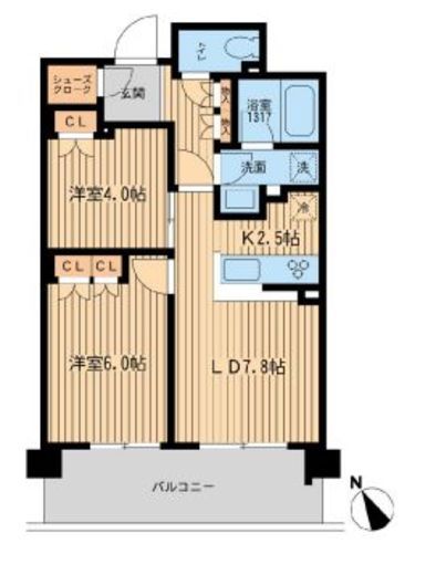 BLESS上池袋 (ブレス上池袋)　406号室　間取り