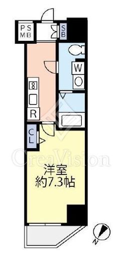 グランヴァンセレッソ王子レジデンシア　504号室　間取り