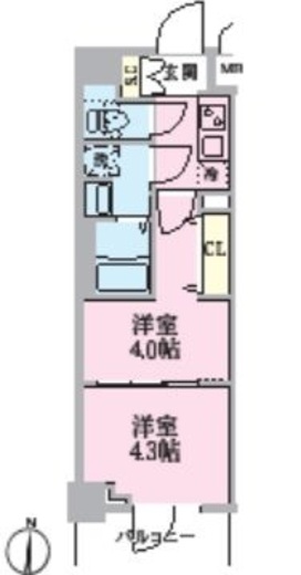 ルネサンスコート文京白山　502号室　間取り