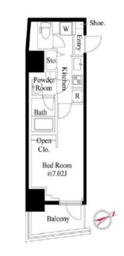 N-flats三ノ輪 (エヌフラッツ三ノ輪)　302号室　間取り
