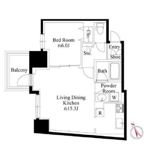 N-flats三ノ輪 (エヌフラッツ三ノ輪)　601号室　間取り