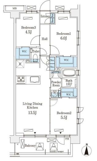 アヴァンカーサ町屋　301号室　間取り