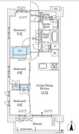 アヴァンカーサ町屋　403号室　間取り