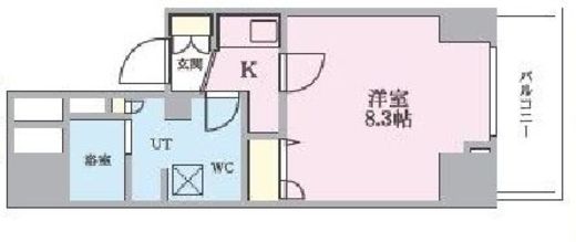 プレール・ドゥーク南千住　1104号室　間取り