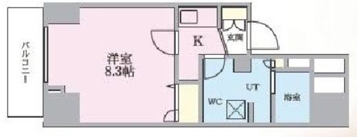 プレール・ドゥーク南千住　1501号室　間取り