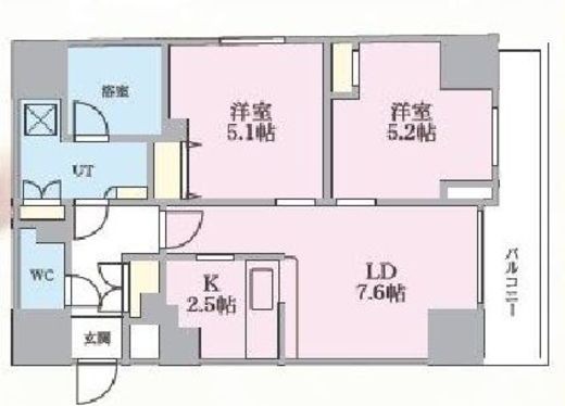 プレール・ドゥーク南千住　803号室　間取り